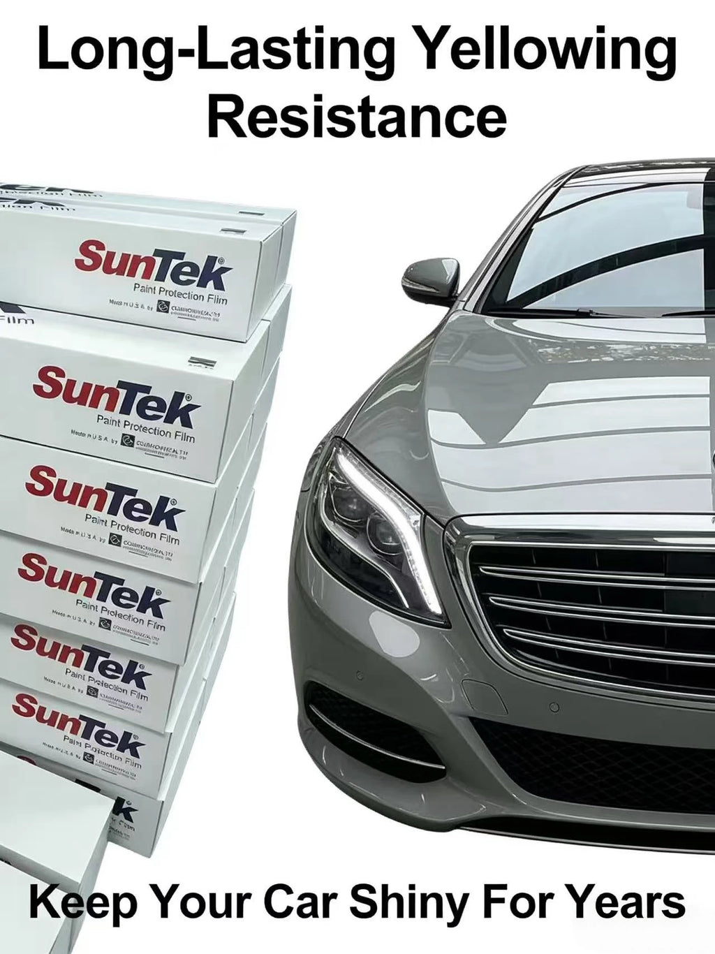 فيلم الحماية الشفاف الأصلي من Suntek Ultra الأمريكي، ضمان 10 سنوات، فائق اللمعان، فائق المقاومة للماء من Suntek-ppf