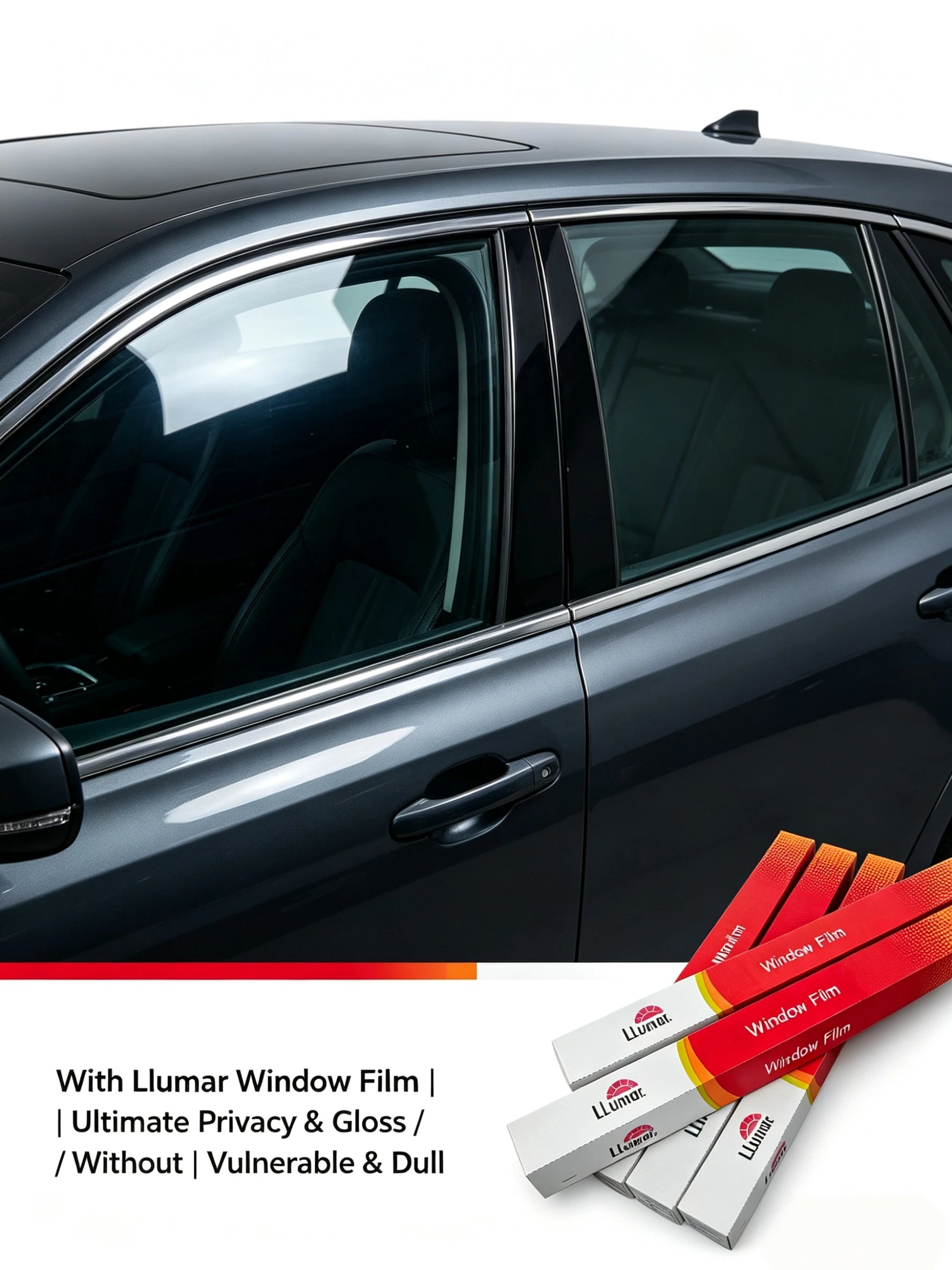 Llumar IRX طبقة عازلة حرارياً للزجاج، أصلي أمريكي، عرض 60 بوصة وطول 100 قدم، ضمان 10 سنوات، عزل حراري عالي، وضوح فائق، لا ضبابية من Llumar