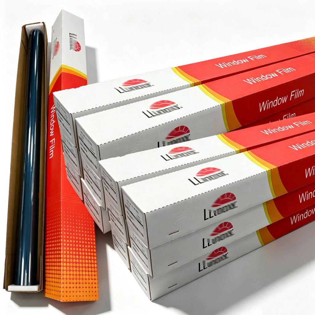 ضمان لمدة 10 سنوات على طبقة تظليل الزجاج Llumar ATR Glass Tint Film من الولايات المتحدة الأمريكية، عزل حراري عالٍ، تظليل نوافذ عالي الدقة، شعار LLUMAR على الطبقة
