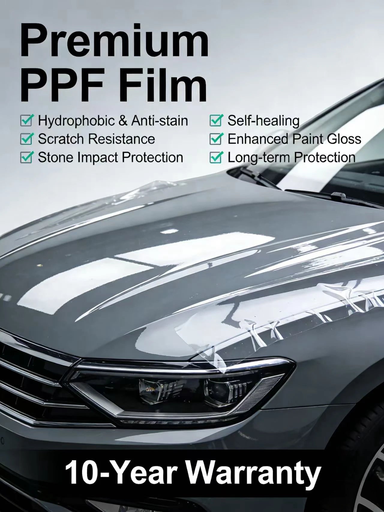 PPF TPH ذاتية الشفاء SunTek 1.5215 متر جودة أمريكية ملصق فيلم طلاء المركبات