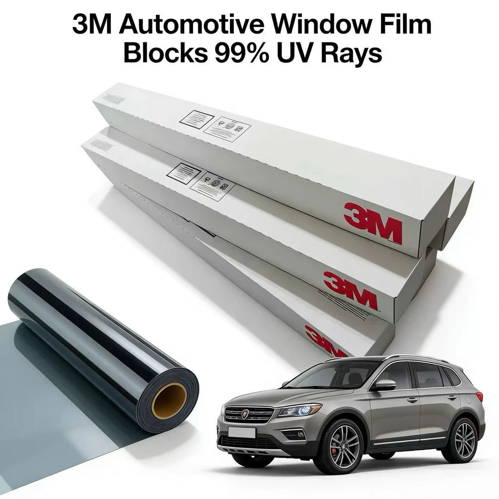 OEM / ODM 3M عازل حراري لزجاج السيارة طبقتان فيلم PET أساسي مقاوم للخدش فيلم حماية شمسي معتم لزجاج السيارة