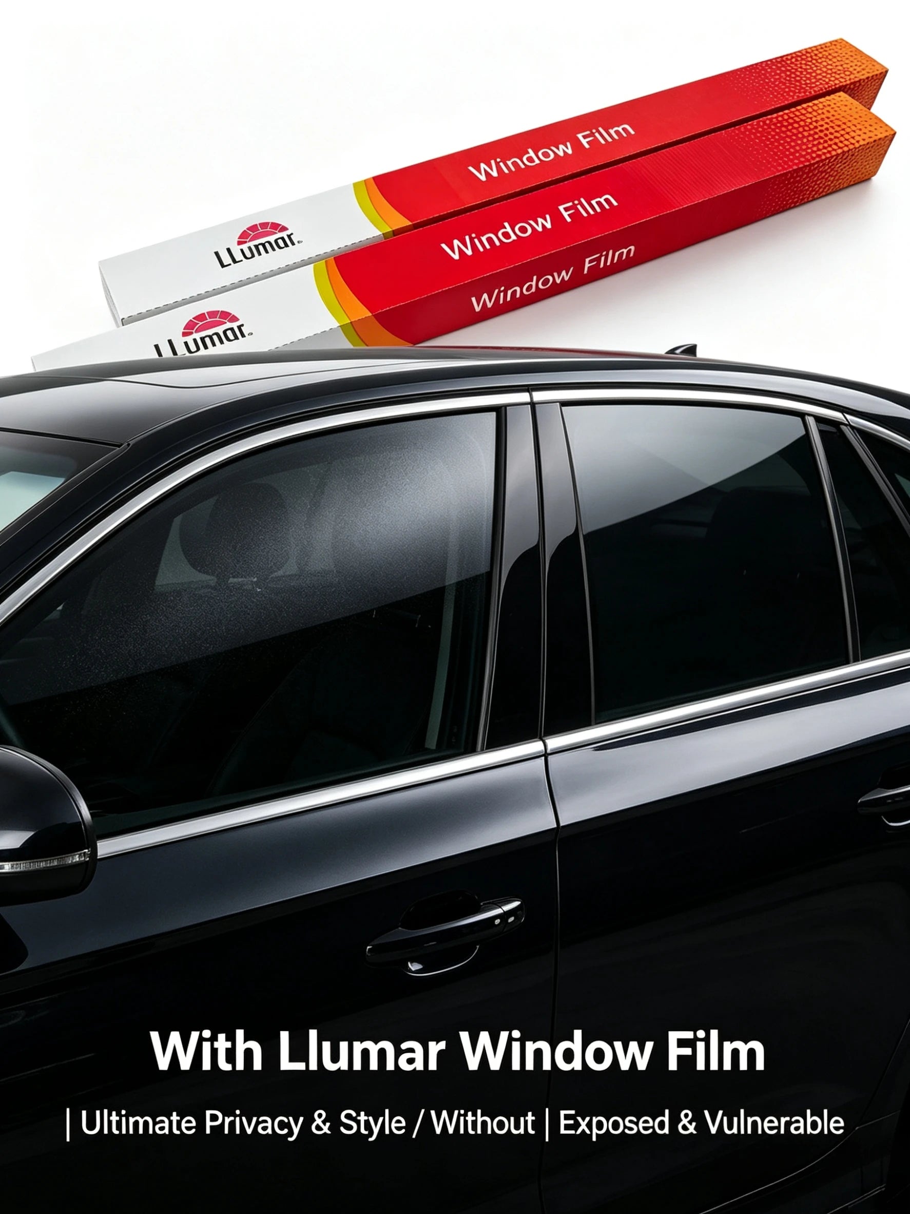 Llumar IRX طبقة عازلة حرارياً للزجاج، أصلي أمريكي، عرض 60 بوصة وطول 100 قدم، ضمان 10 سنوات، عزل حراري عالي، وضوح فائق، لا ضبابية من Llumar