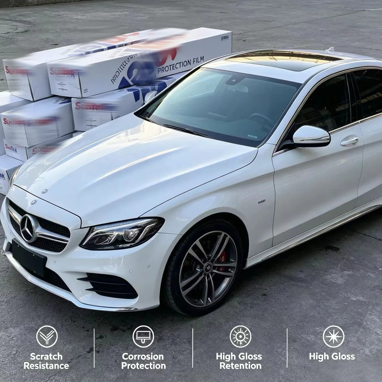 SunTek Paint Protection Film Self Healing TPU 1.5215M 10 Years Warranty USA Quality Car Body Film Sticker