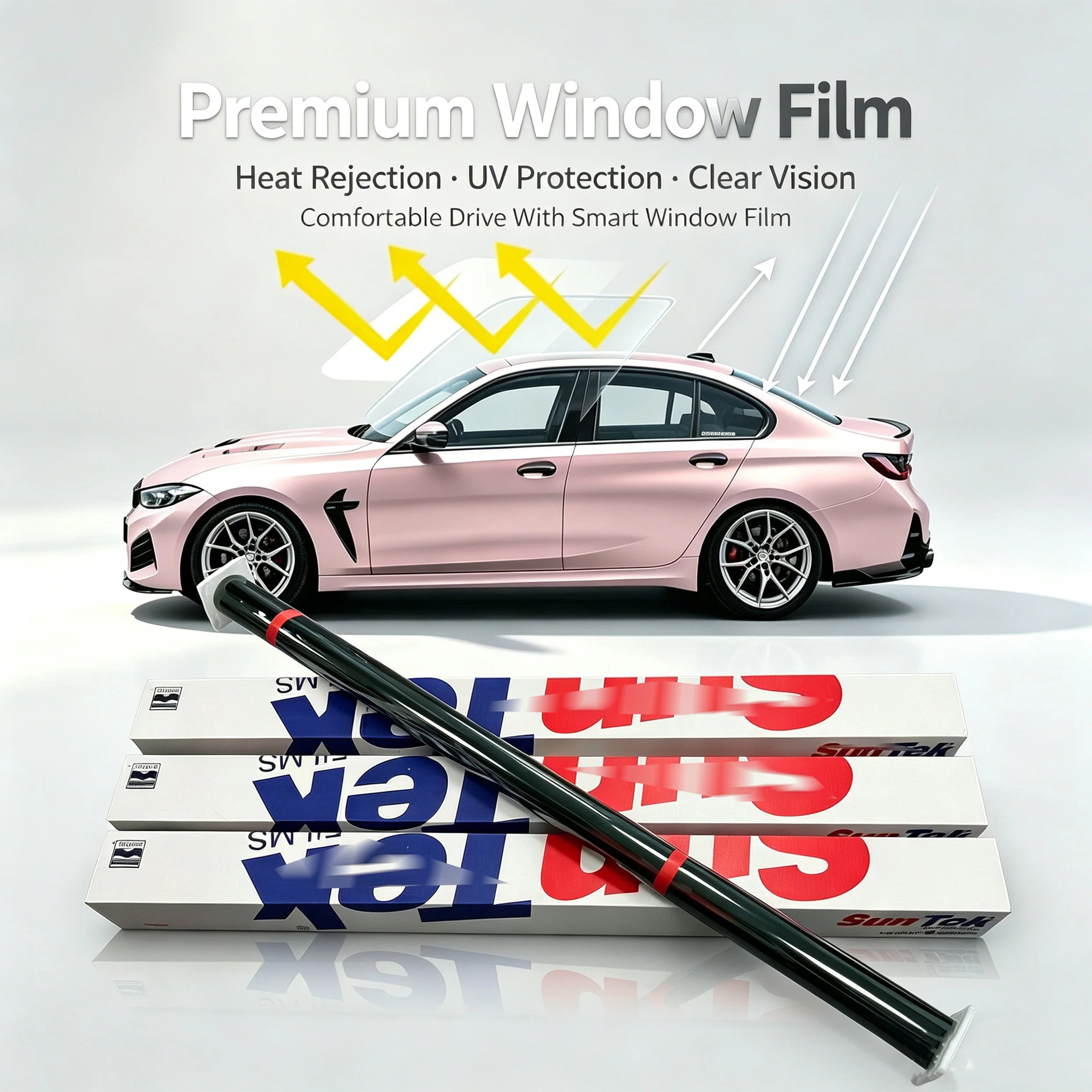 SunTek Premium Nano Ceramic Window Film Original USA Materials High Definition High Thermal Insulation 99%UV of SunTek Car Films