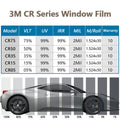 3M فيلم نافذة CR20 نانو سيراميك عزل عالي IRR99% حماية من الشمس عناية بالبشرة UV99% لفة فيلم تظليل النوافذ