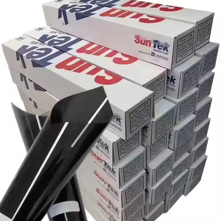 Suntek Nano Ceramic Car Window Tinting Film UV99% 1.52*30M Anti-glare Heat Reflective Film VLT 5% 15% 35% 45% 70% 75% for Cars