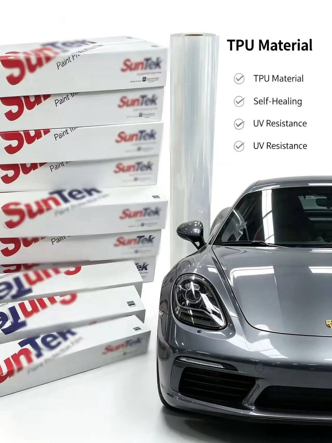 High Gloss Suntek Ultra Ppf Reaction Cap Self Healing Anti-Scratch Car Paint Protection Film PPF for Cars Lubrizol Suntek Ppf