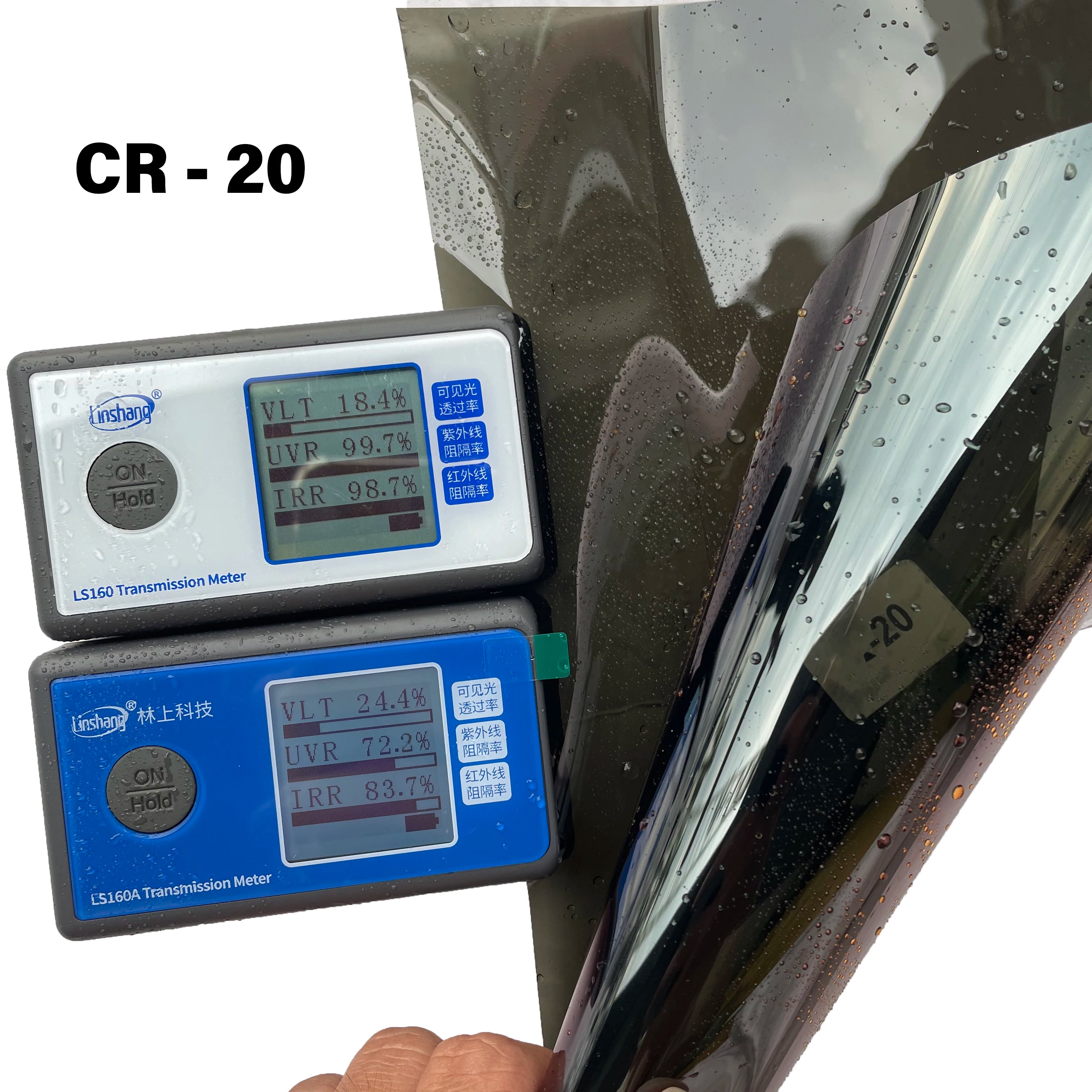 OEM 3M أفلام نوافذ سيارات كريستالية عالية الجودة CR20CR40CR70CR90 مع شعار ضمان 8 سنوات 1.52*30 متر 60 بوصة × 100 قدم تظليل