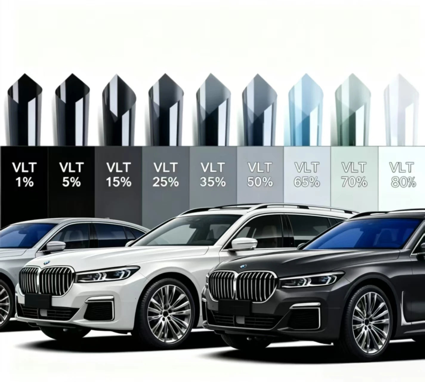 Suntek Nano Ceramic Car Window Tinting Film UV99% 1.52*30M Anti-glare Heat Reflective Film VLT 5% 15% 35% 45% 70% 75% for Cars