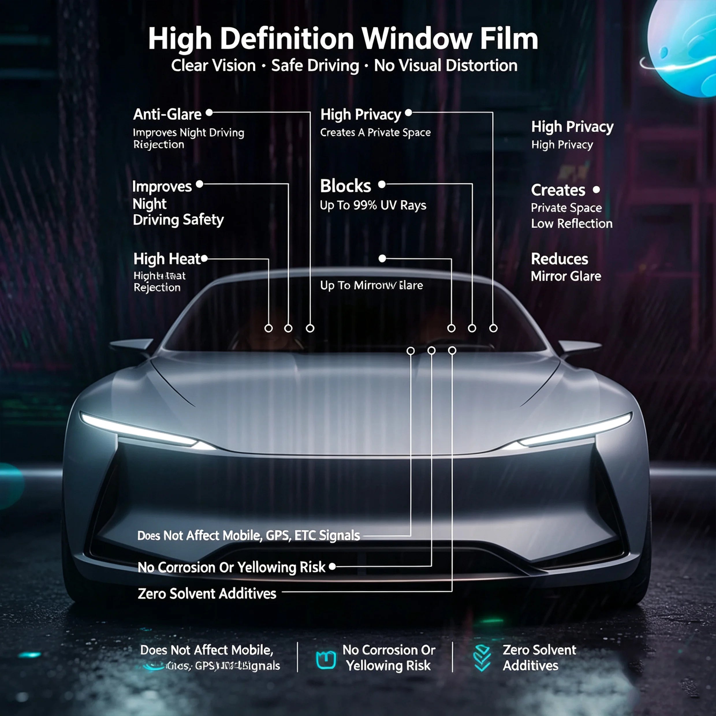 Llumar IRX Glass Tint Original USA 1.52M*30M Warranty 10 Years High Thermal Insulation High Definition Nano Ceramic Window Tint