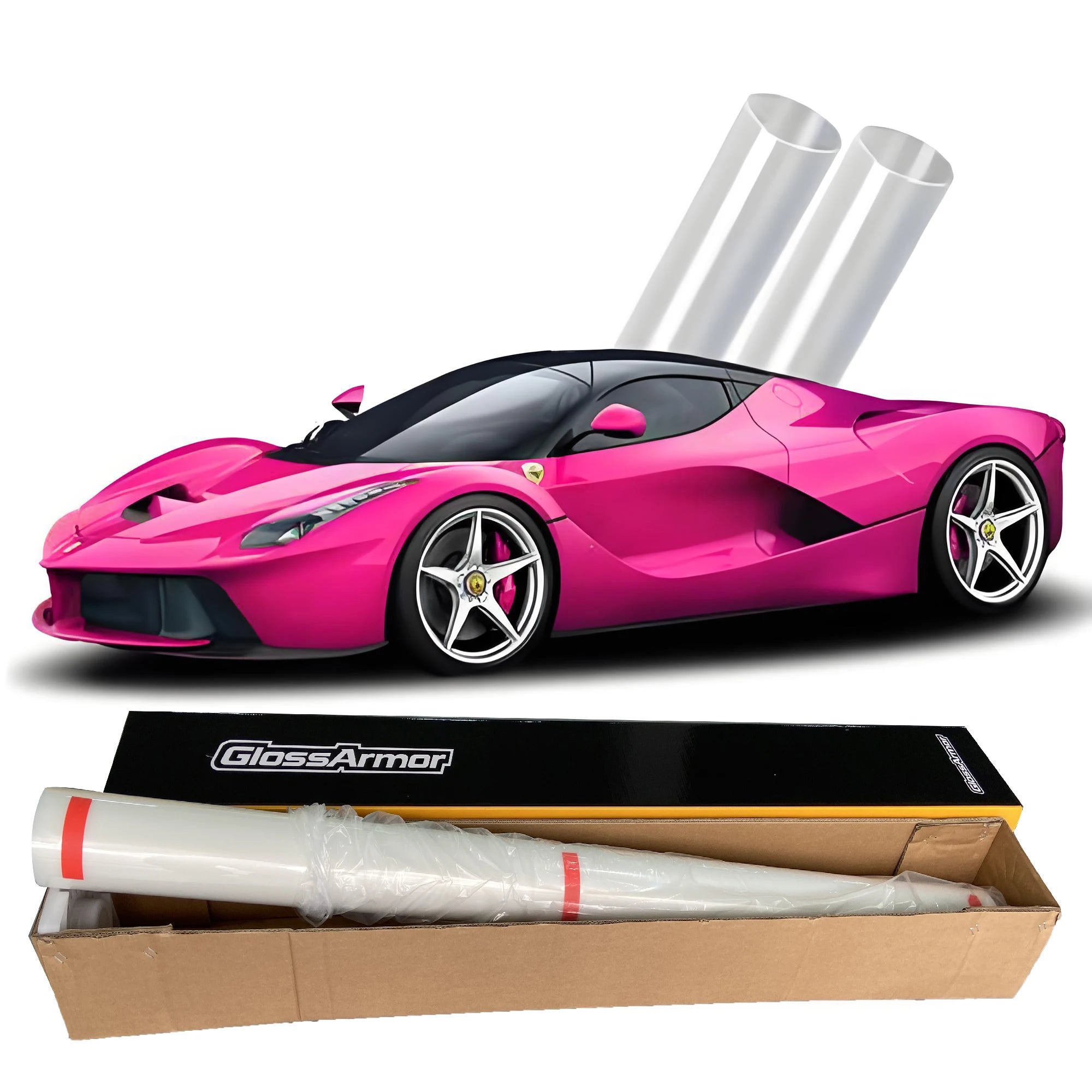 Gloss Armor جملة طلاء النانو لفيلم السيارة على شكل رول، شفاف ومضاد للاصفرار PPF مع علبة OEM جميلة لحماية طلاء هيكل السيارة