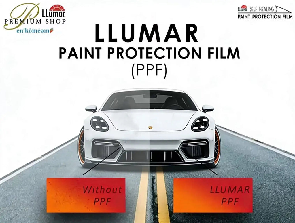 فيلم حماية هيكل السيارة "يو إس لومار جي 2 بي بي إف" (U.S. LLumar G2 PPF) لامع وغير لامع من مادة TPU، ذاتي الإصلاح، مقاوم للأشعة فوق البنفسجية، ومقاوم للخدوش بسمك 7.5 مل مع ضمان لمدة 10 سنوات