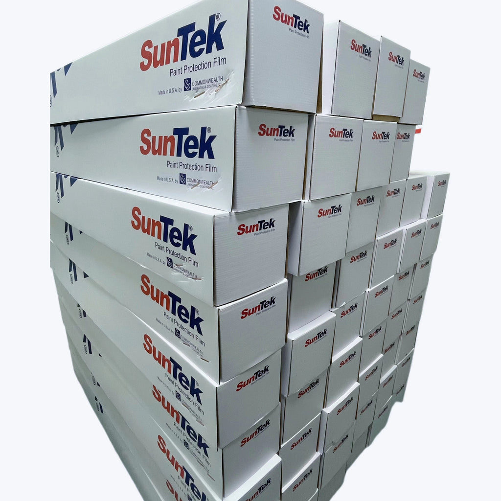 فيلم حماية طلاء Suntek للسيارات بضمان 10 سنوات، طبقة حماية Suntek ذاتية الشفاء، فيلم PPF فائق مقاومة للماء من مادة TPU Suntek PPF