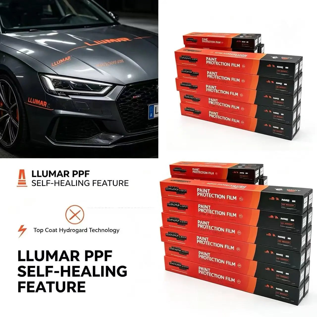 فيلم PPF LLumar ممتاز G0 G1 G2 TPU ذاتي الشفاء بالحرارة، مضاد للاصفرار، فيلم تغليف فينيل، فيلم سيارة شفاف لامع وغير لامع Llumar