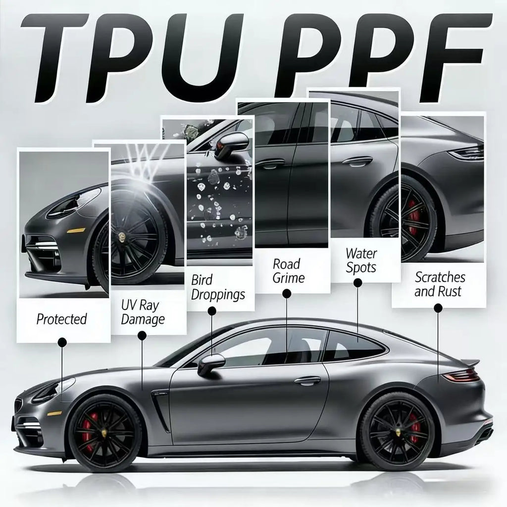 فيلم حماية الطلاء PPF الشفاف عالي اللمعان ذاتي الإصلاح ومقاوم للخدش من لومار G1 G2 TPU PPF بجودة أمريكية