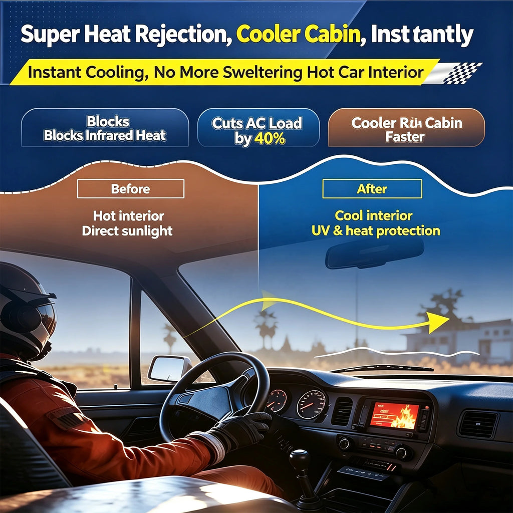 VKOOL K14 نانو سيراميك 99%UV طبقة عازلة لنوافذ السيارات VKool Solar Film لفة 1.524x30M IRR96% طبقة عازلة للحرارة للسيارات PET مقاومة للاصفرار
