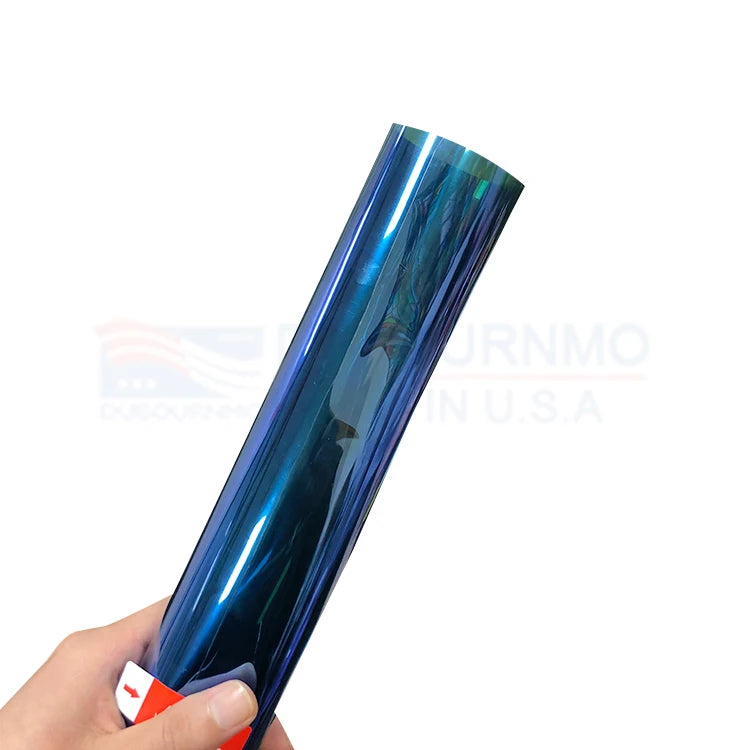 Blue Chameleon Window Film 80% 85% VLT PET Material Car Window Tint with UV Rejection Purple Windscreen Tint