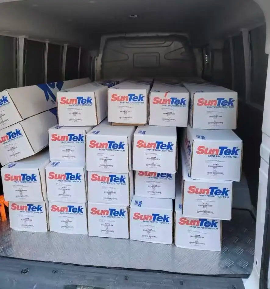 USA Suntek PPF طبقة حماية فائقة الطرد للمياه وشفافة ولامعة مع ضمان 10 سنوات ضد الاصفرار وإصلاح الخدوش الذاتي لأفلام Suntek ومقاومة الخدوش