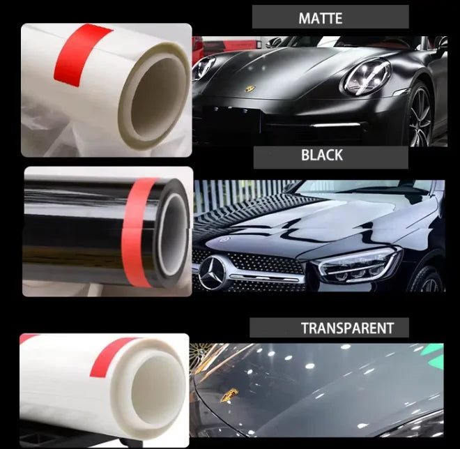 فيلم حماية طلاء العناية بالبشرة LLumar Platinum 3M PRO 4 Extra PPF TPU المصنوع من ألياف الكربون اللامعة وغير اللامعة، ملصقات هيكل السيارة