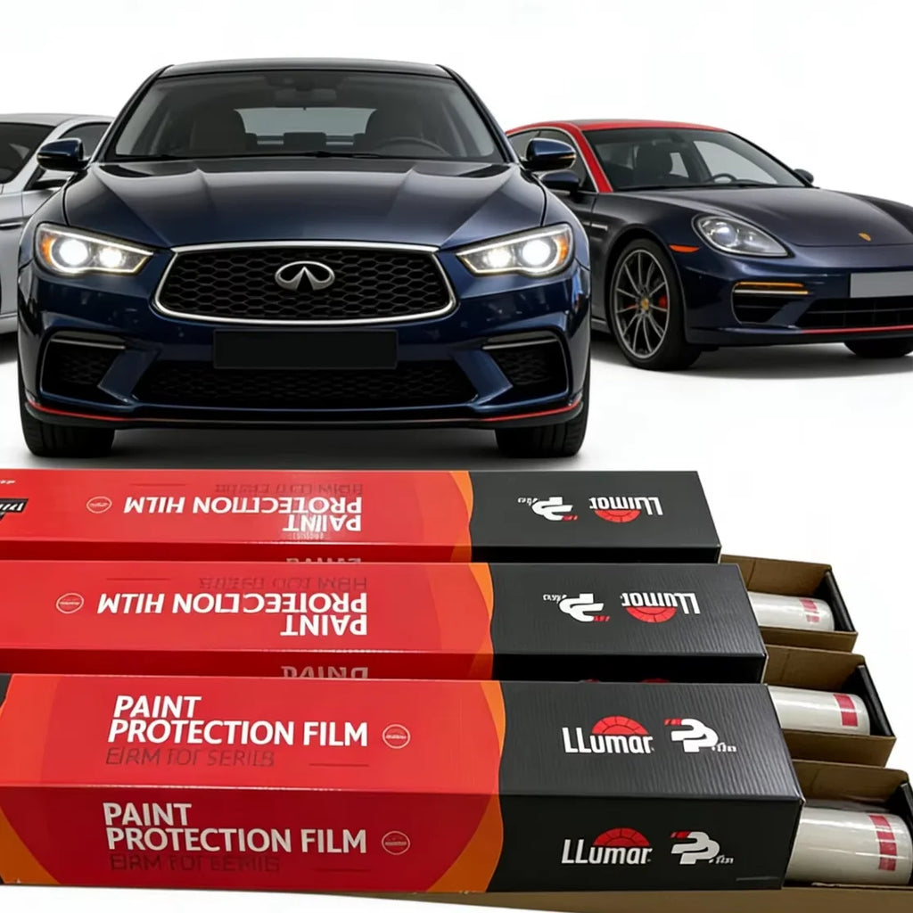 فيلم حماية طلاء العناية بالبشرة LLumar Platinum 3M PRO 4 Extra PPF TPU المصنوع من ألياف الكربون اللامعة وغير اللامعة، ملصقات هيكل السيارة