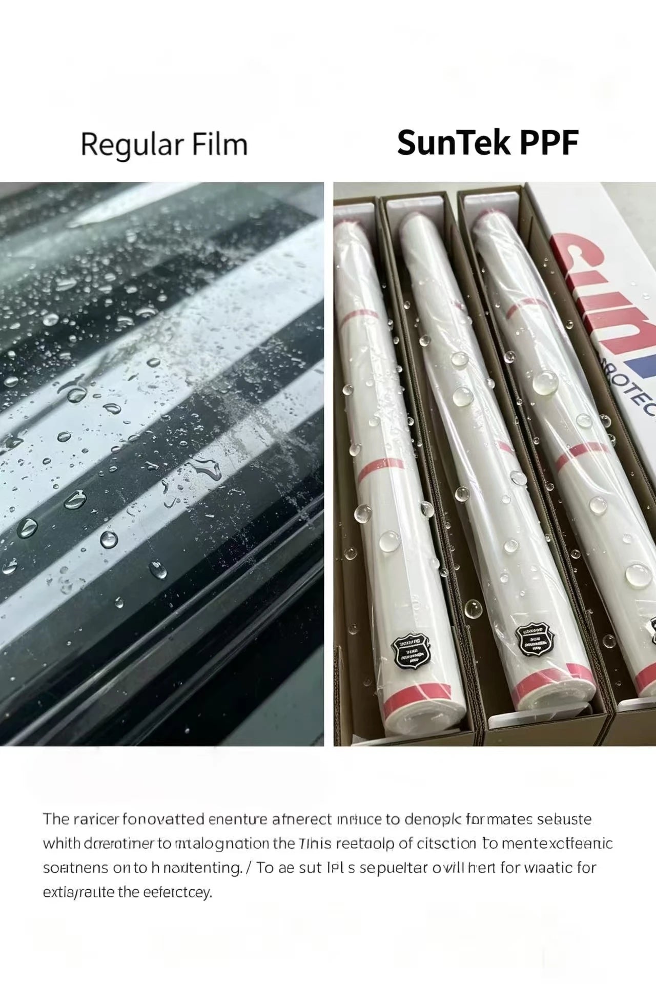 Suntek 10 Year Warranty Two-layer PPF 7.5mil 8.5mil Clear Car Paint Protection Film Self Healing TPU Car Body Film