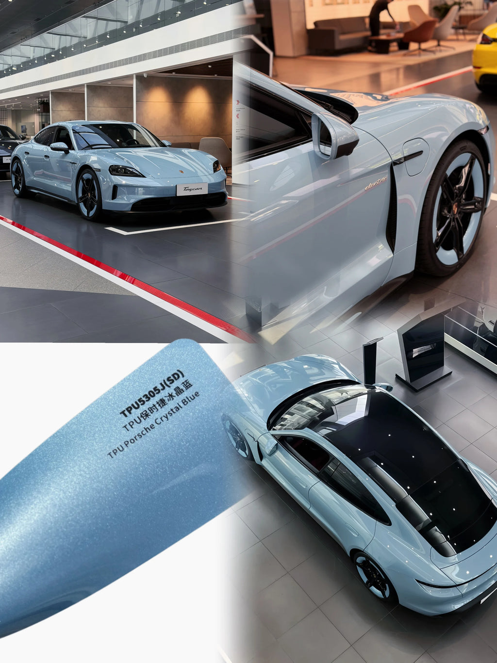 3M طبقة حماية للسيارات من البولي يوريثين الحراري لطلاء Suntek طبقة حماية PPF Llumar لتغيير لون السيارة من البولي يوريثين الحراري الأزرق الكريستالي المقاوم للاصفرار