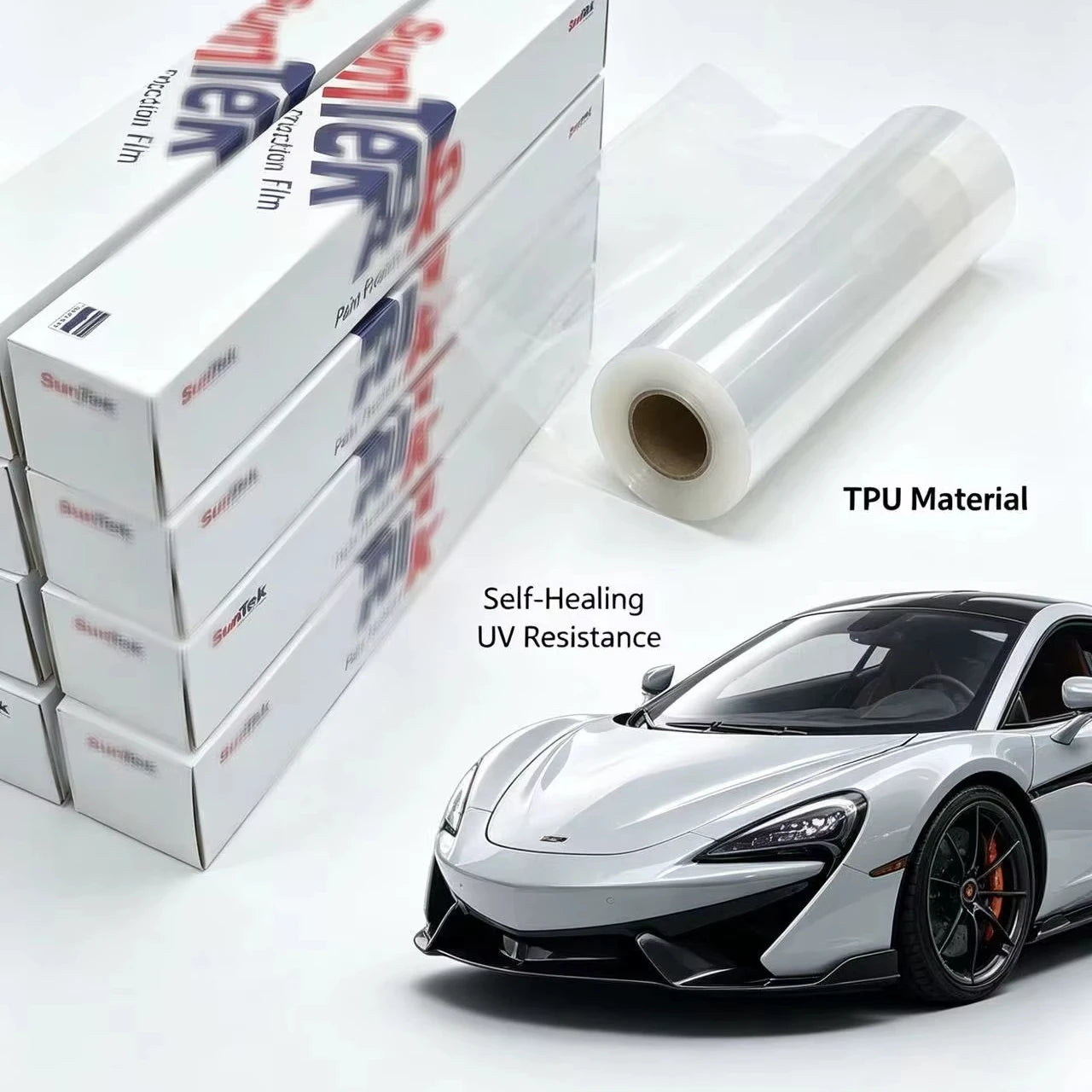 Suntek High Quality 5 Years Super clear Tph Ppf Film Car Paint protection Film Self Healing Anti Yellowing Car Body Films Suntek