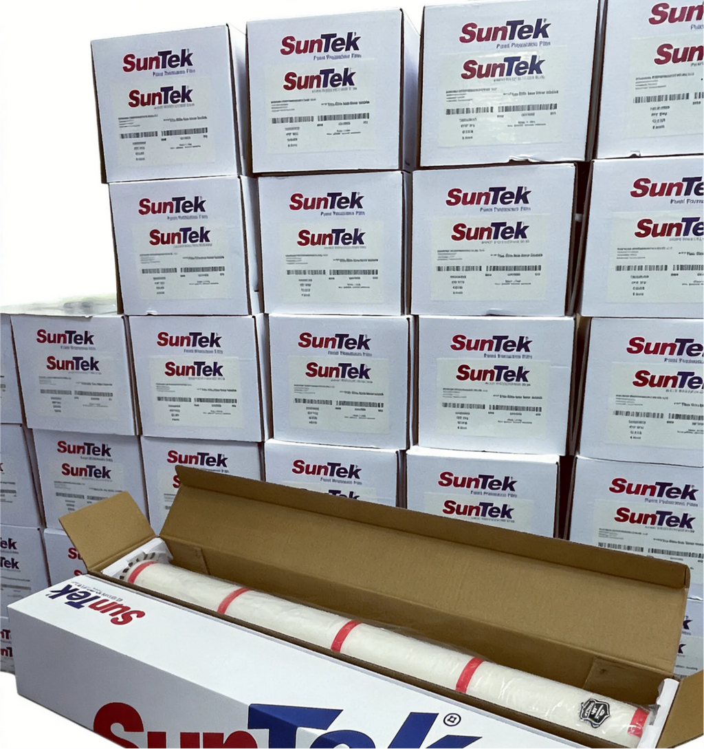 ضمان Suntek لمدة 10 سنوات، طبقة حماية طلاء Suntek Stealth، ذاتية الإصلاح، فائقة المقاومة للماء، طبقة حماية Suntek PPF من مادة TPU