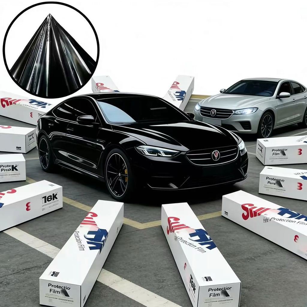 فيلم حماية طلاء لامع من مصنع Suntek بالجملة مقاوم للخدش ذاتي الشفاء من مادة TPU الشفاف اللامع لهيكل السيارة (PPF) لطلاء السيارات.
