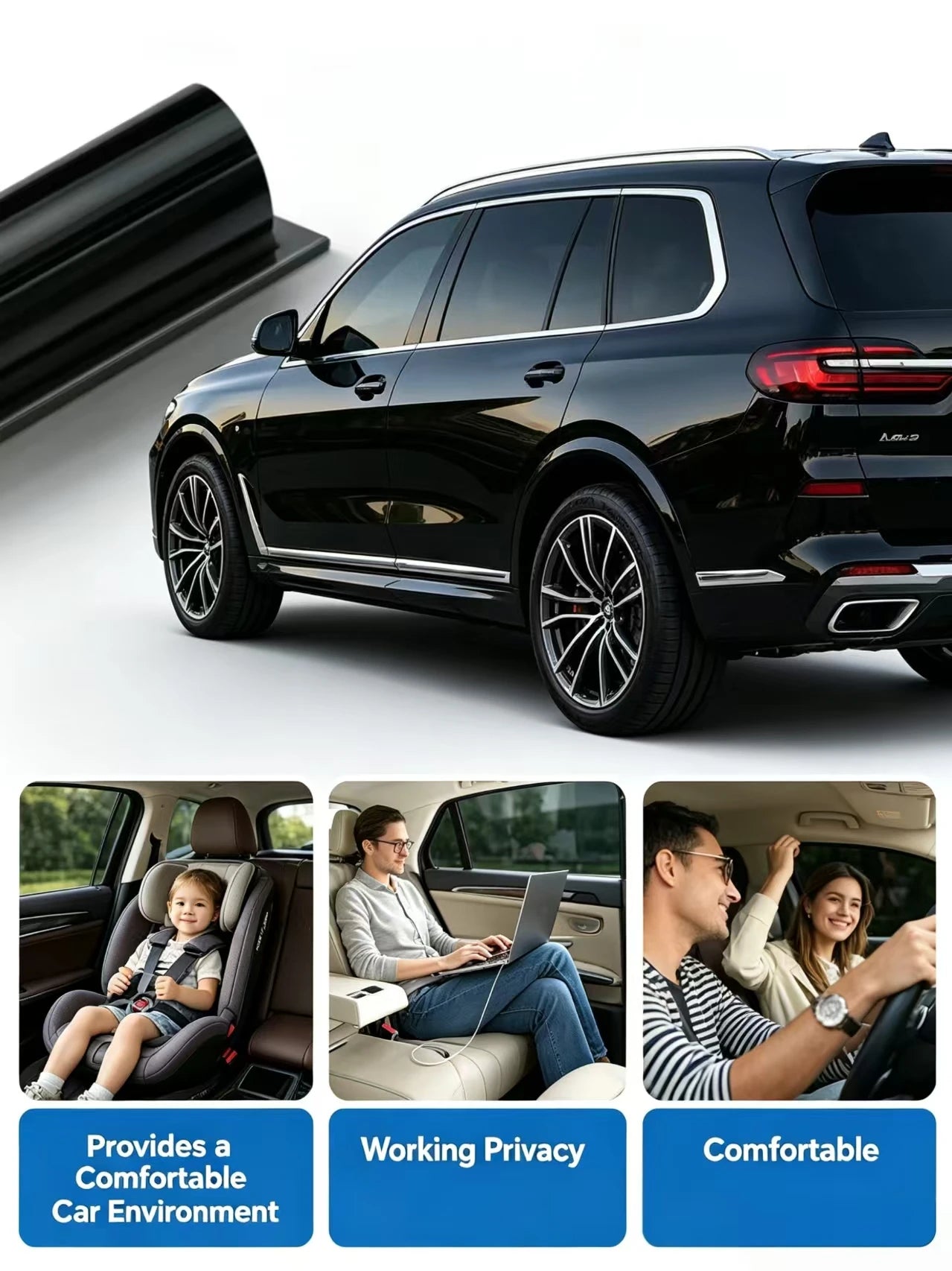 ضمان لمدة 10 سنوات على طبقة تظليل الزجاج Llumar ATR Glass Tint Film من الولايات المتحدة الأمريكية، عزل حراري عالٍ، تظليل نوافذ عالي الدقة، شعار LLUMAR على الطبقة