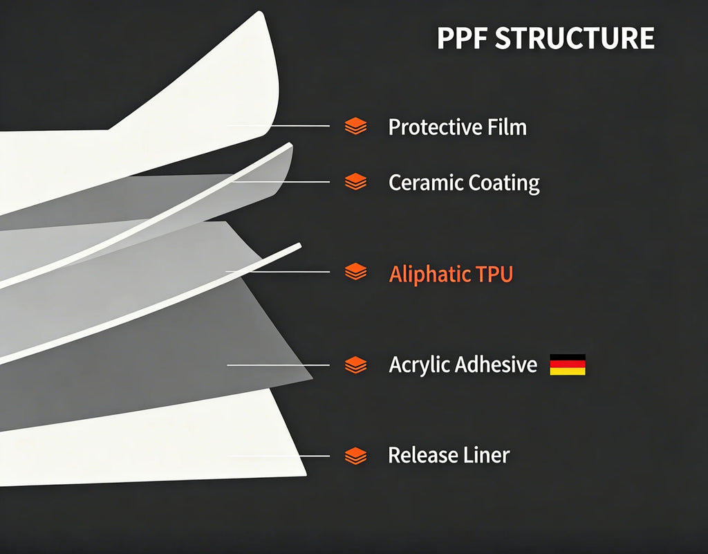 أفضل سعر طبقة حماية PPF لامعة لطلاء السيارة من LLUMAR TPU PPF
