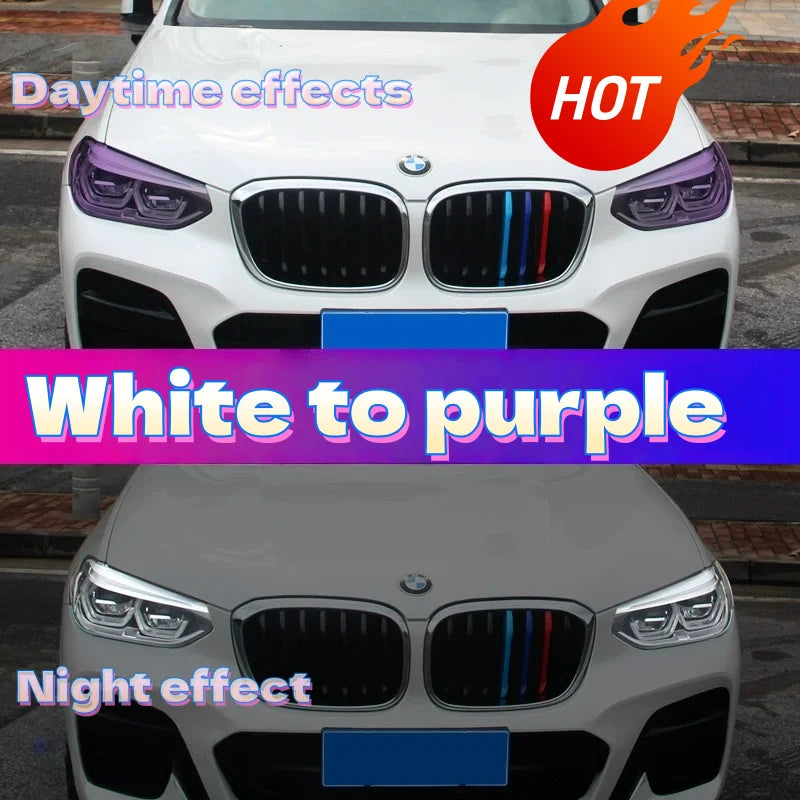 Gloss Armor Innovations 7.5Mil HD Photochromic TPU Film Transparent Turn Black Car Headlight Protective Film Self-Healing