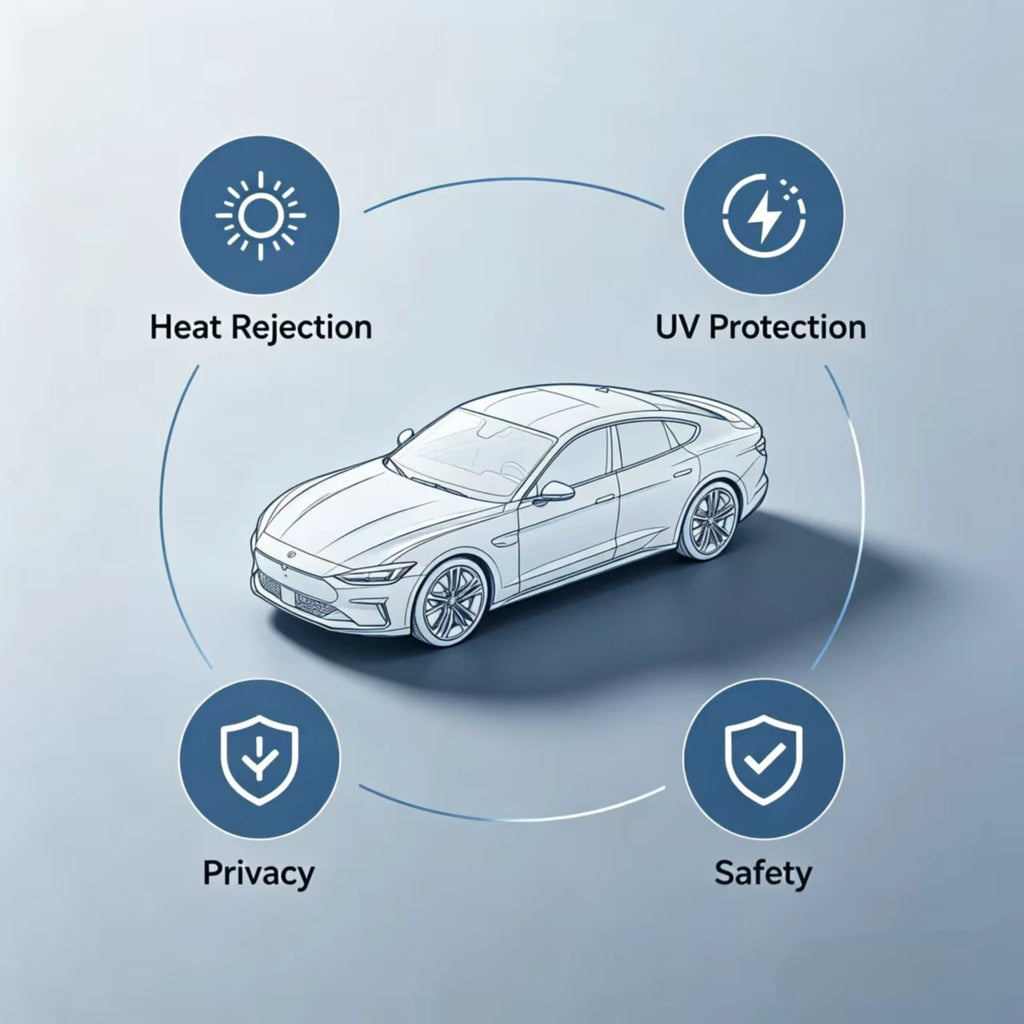 3M CS Car Film لفة كاملة لعزل حراري للسيارات واقية من الانفجار، طبقة عازلة لأشعة الشمس للزجاج الأمامي والشبابيك
