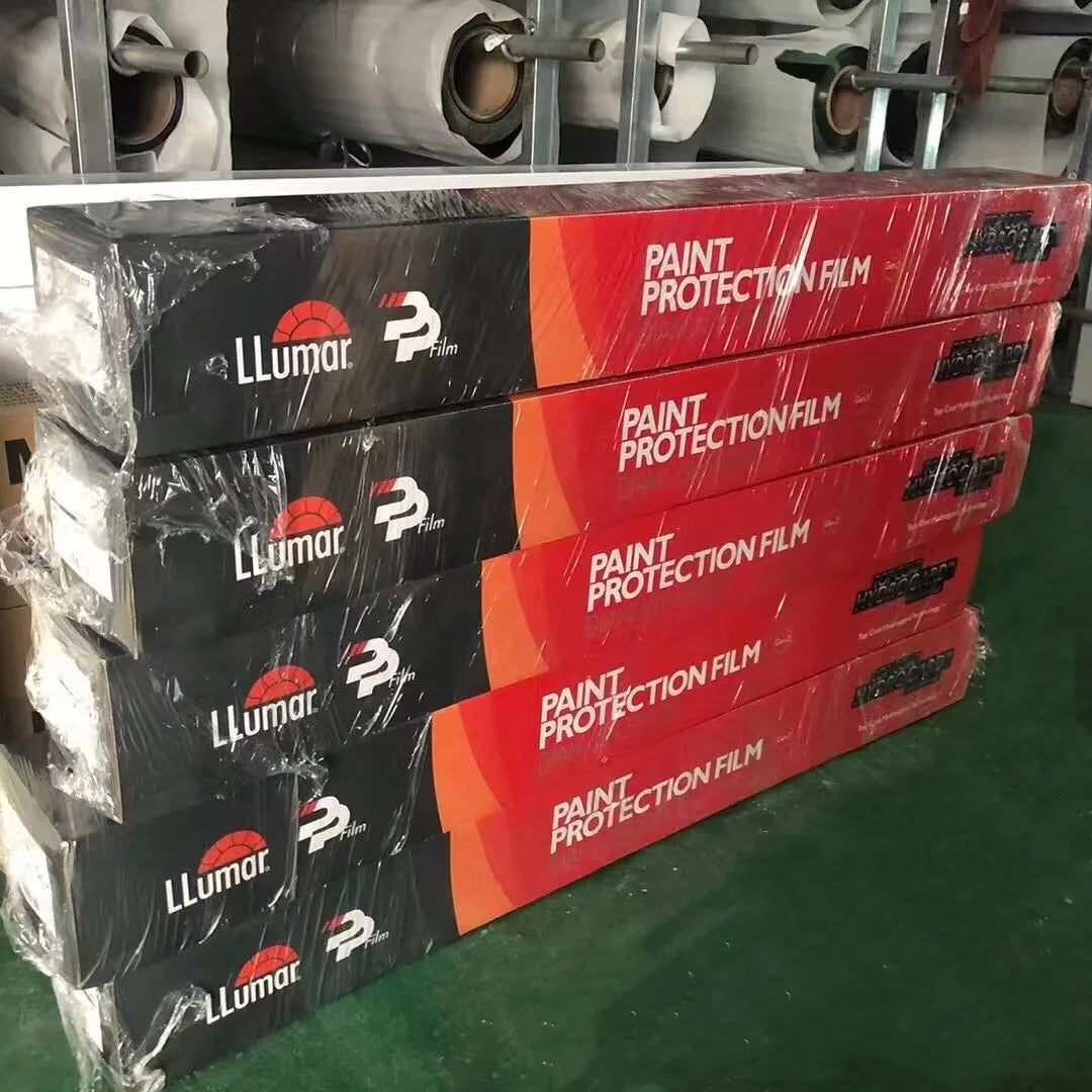 حماية اللومار لطلاء المركبات الأمريكية عالية الكارهة للماء لهيكل السيارة الشفاف فائق اللمعان Llumar Platinum PPF Tesla Model S