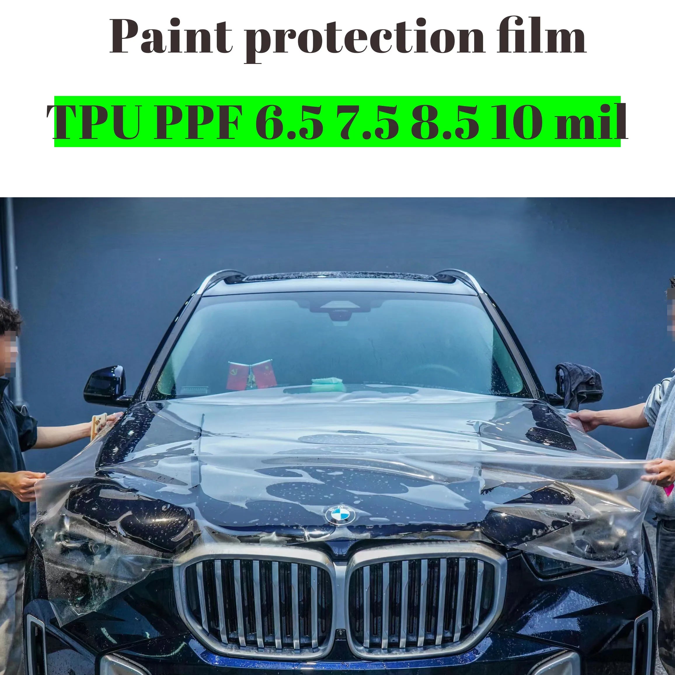 فيلم حماية طلاء السيارة Gloss Armor 7.5mil أمريكي شفاف ذاتي الإصلاح PPF طلاء حماية هيكل السيارة مع مادة TPU PPF
